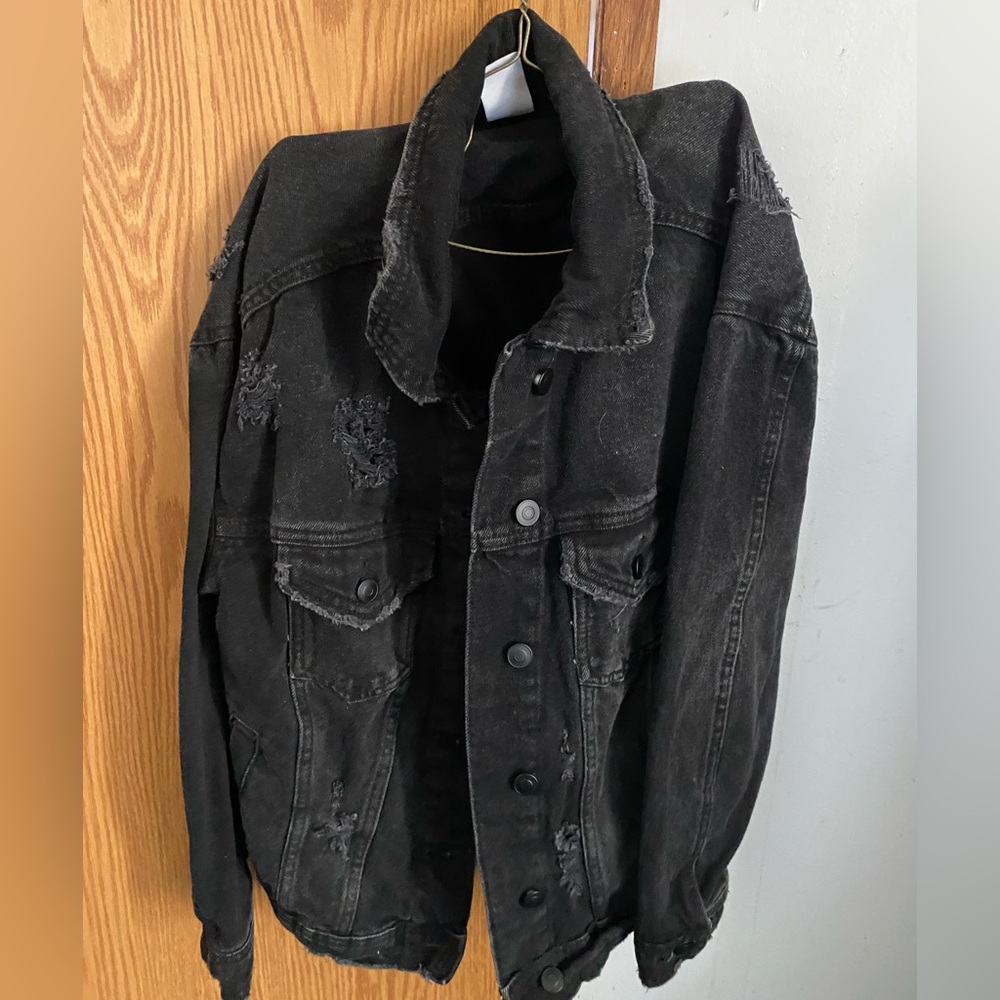 Black jean jacket